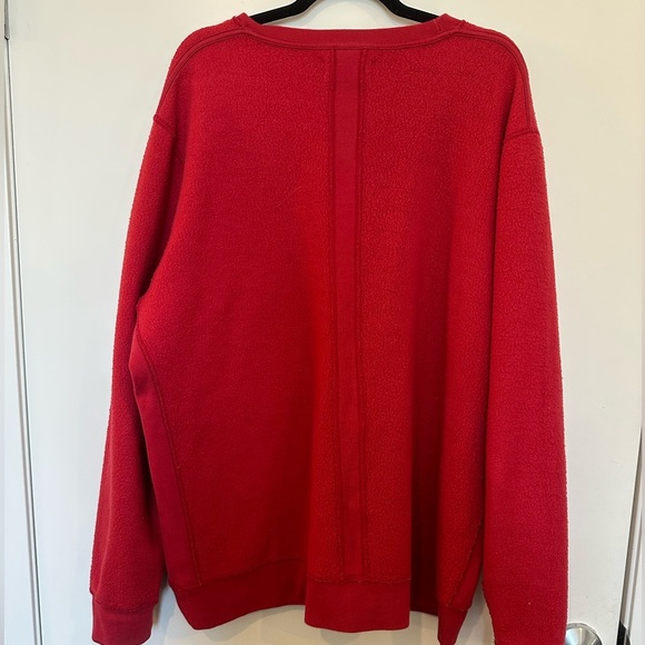 Ovadia & Sons Red Dune Inside Out Sweatshirt Mens Crew Neck Sweatshirt Size XL - Picture 5 of 14